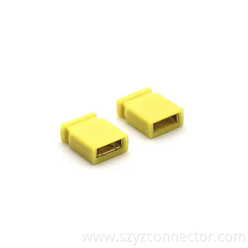 2.54mm Pitch Mini Jumper H6.5mm CLOSE Yellow 12P (1)